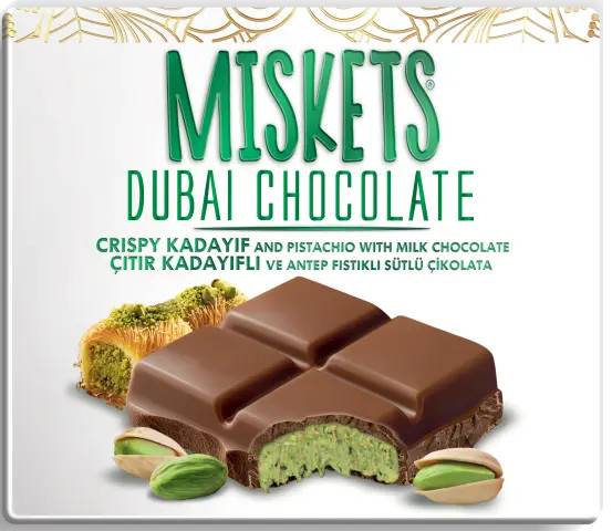 Dubai Choklad Miskets 100g