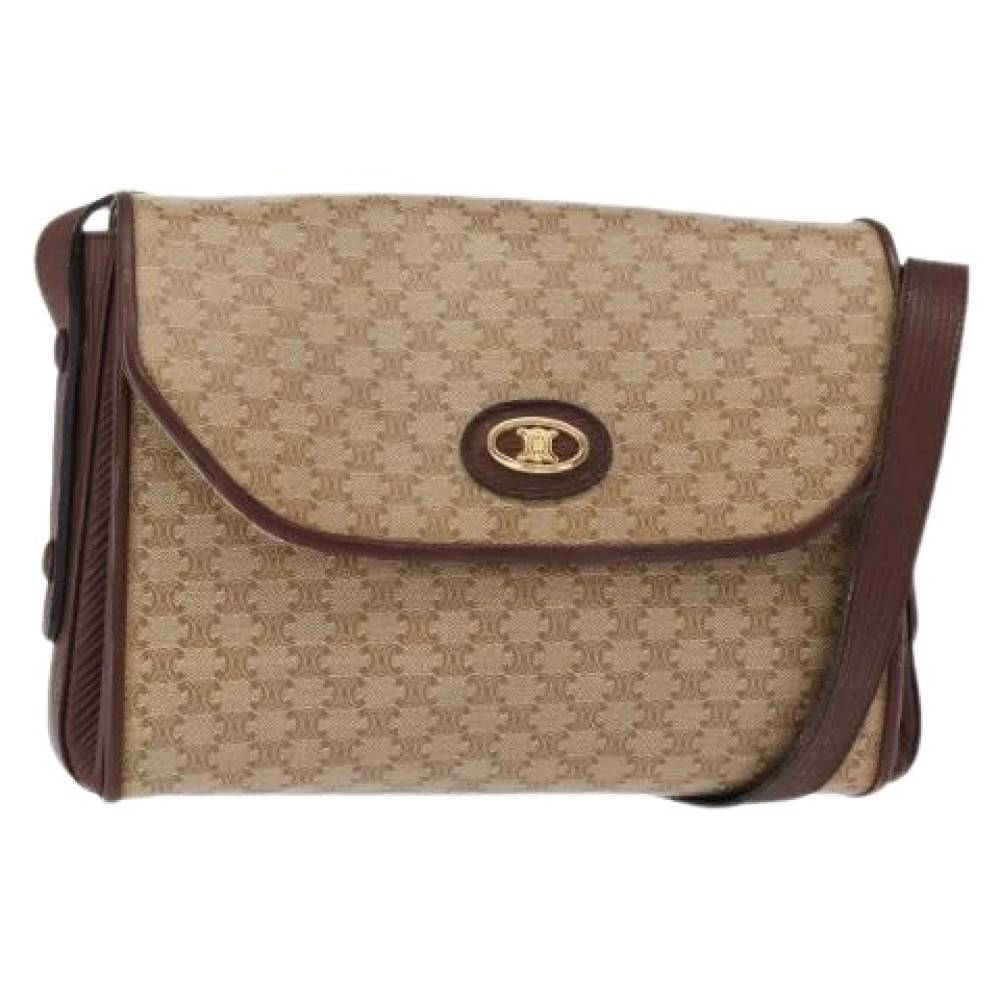 Celine Vintage - Pre-owned Canvas Crossbody Bag Vintage - Dam - ONE Size -