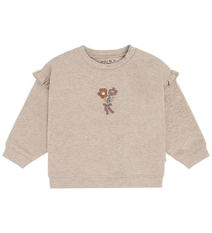 Hust and Claire Sweatshirt - HCSara - Kex m. Blommor - Hust and Claire - 74 - Sweatshirt