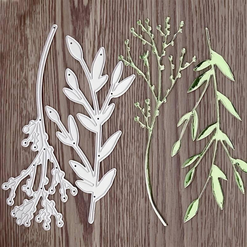 2 Branches Diy Metal Cutting Molds - Photo Album Decorations And Embossed Crafts.