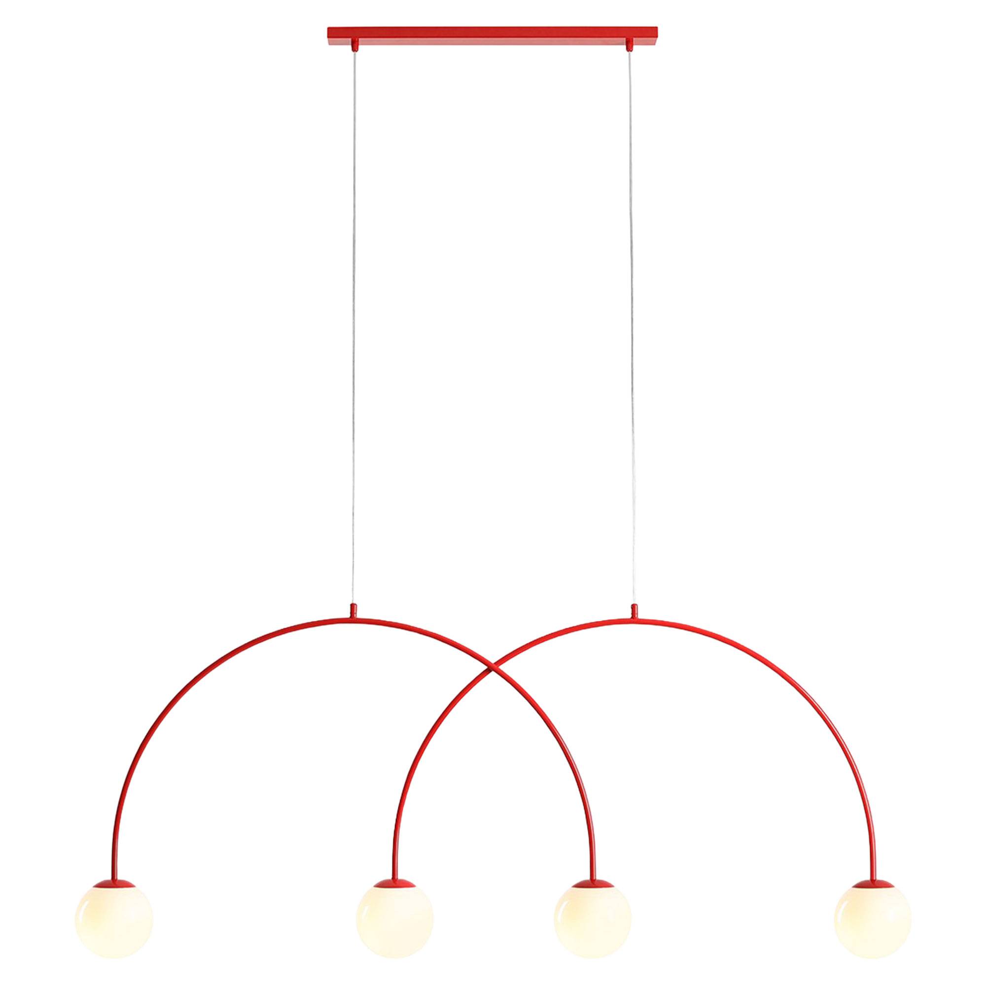 Hängande Lampa Klinty Fyra Röd Chili 149 cm