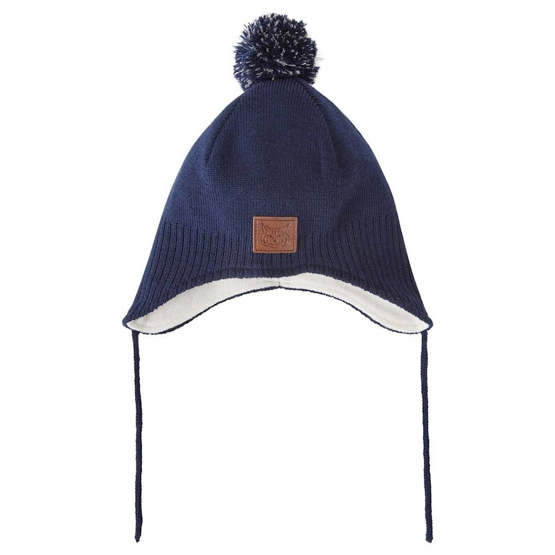 Kuling Narvik Helmet Beanie Med Fleeceforing Navy 48/50 cm Marineblå 48/50 cm Drenge, Piger