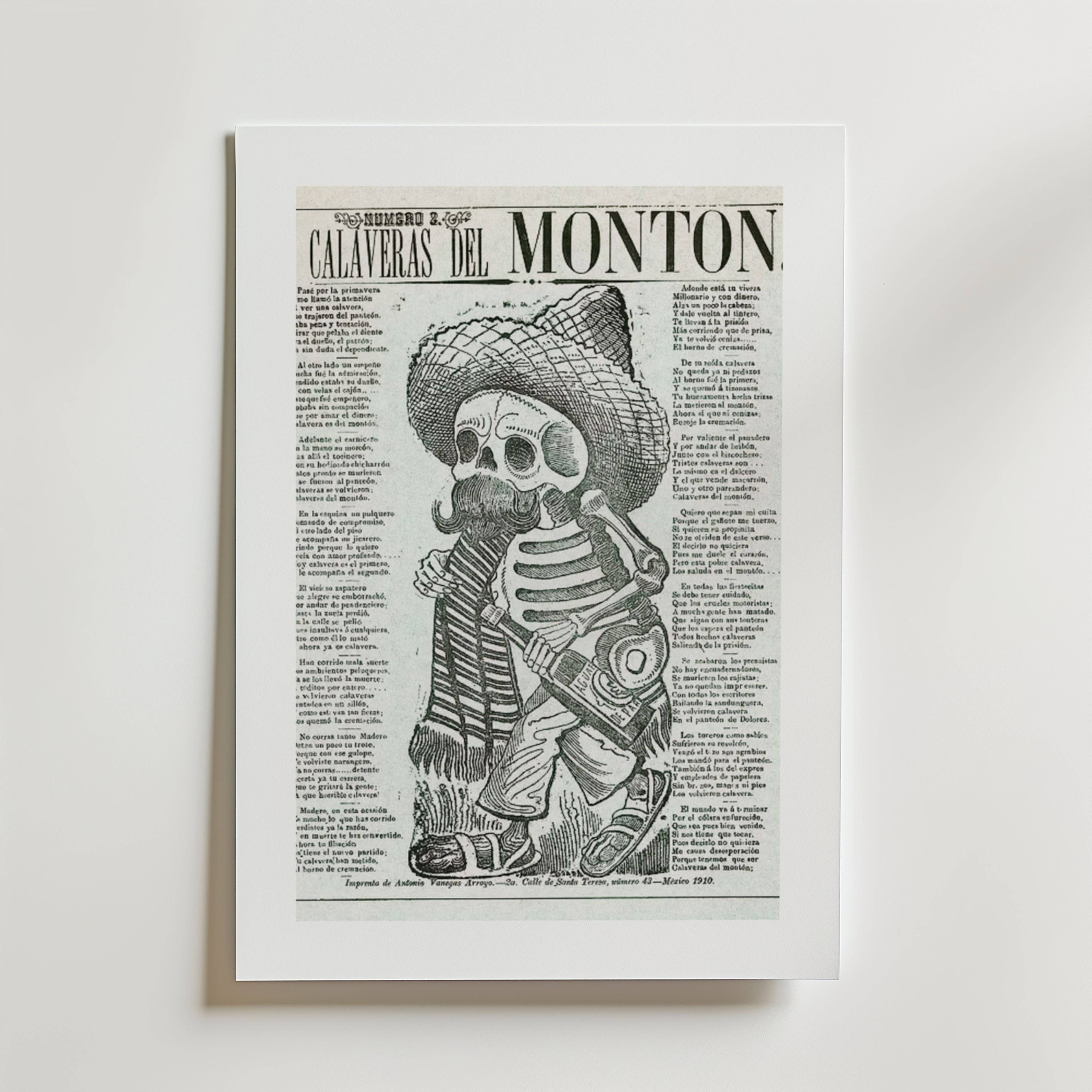 Calaveras Del Monton Poster - Fine Art Poster 70x100 cm