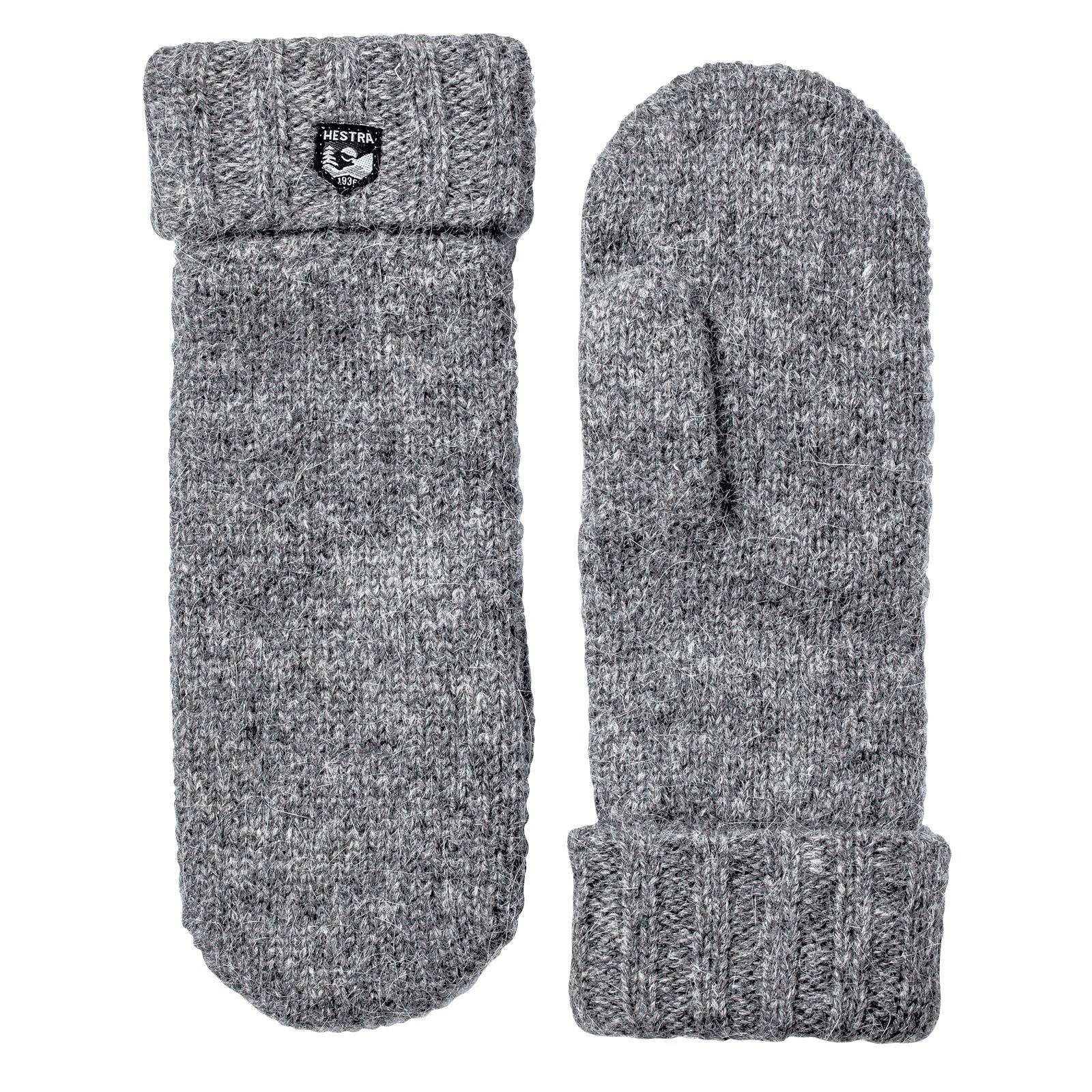 Hestra Bonnie Knit Mitt Grey, 9