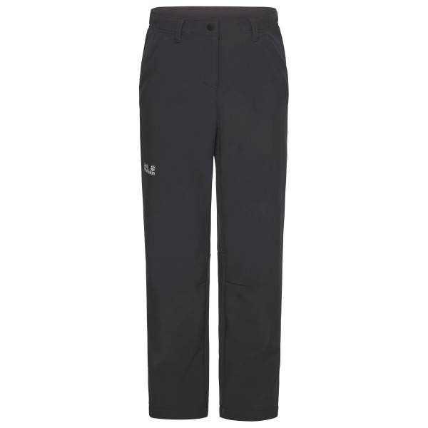 Jack Wolfskin Kid's Fourwinds Pants Softshellbyxa Barn Storlek 140 Färg grå/svart