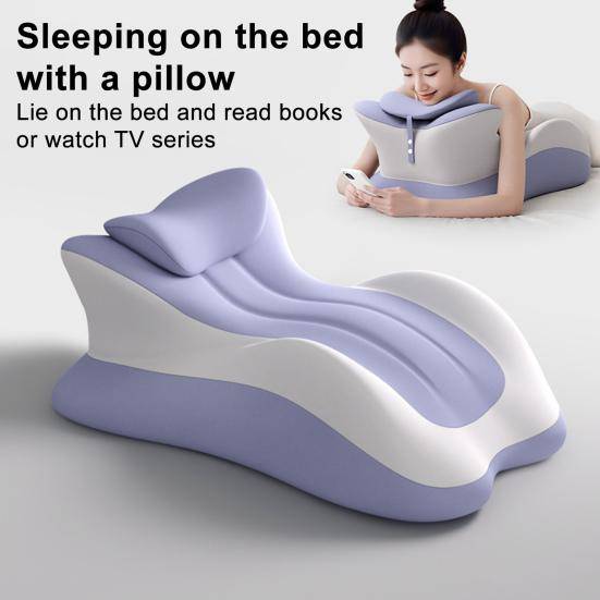 Par Rumpkudde 3D Kurvad Vågig Ryggkudde Stöd i Flera Positioner Memory Foam Kilkudde för Säng Liggande Och Sittande Par Intimitet mörkgrå färg