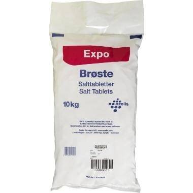 Maskinopvask, Salt, Tabs Brøste, Expo, Salttabletter, til blødgøringsanlæg - 10 kg