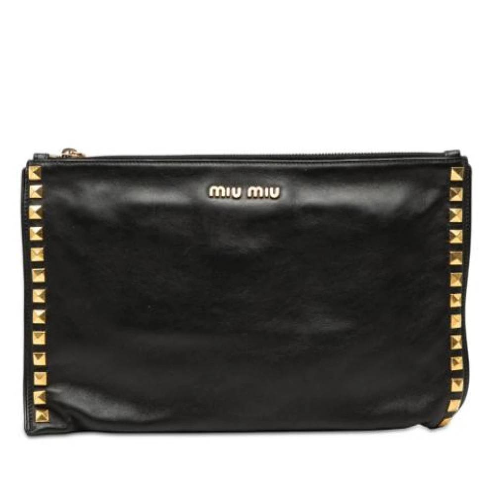 Miu Miu Pre-owned Pre-owned Clutch - Vintage - Dame - Sort - ONE SIZE - Uld