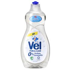 Opvaskemiddel Vel Pure & Clear uden farve og parfume - 500 ml - 12 stk