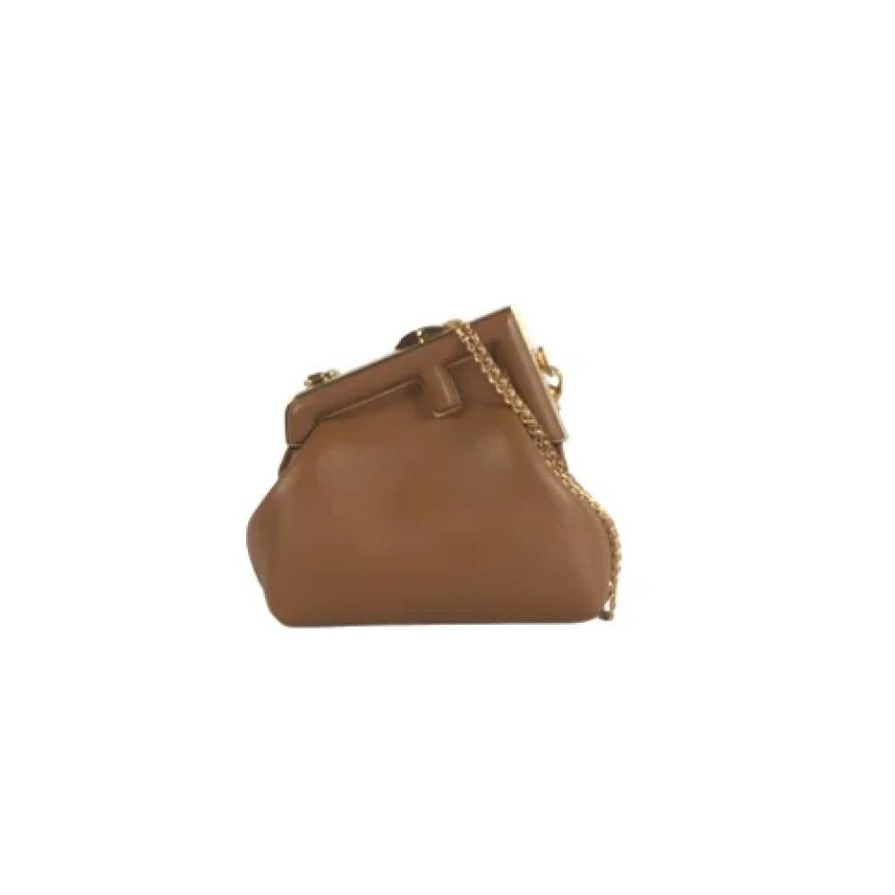 Fendi Vintage Pre-owned Laeder fendi-tasker - Vintage - Dame - Brun - ONE SIZE - Uld
