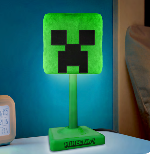 Minecraft - Creeper - 'Softglo' Fluffy Decorative Lamp