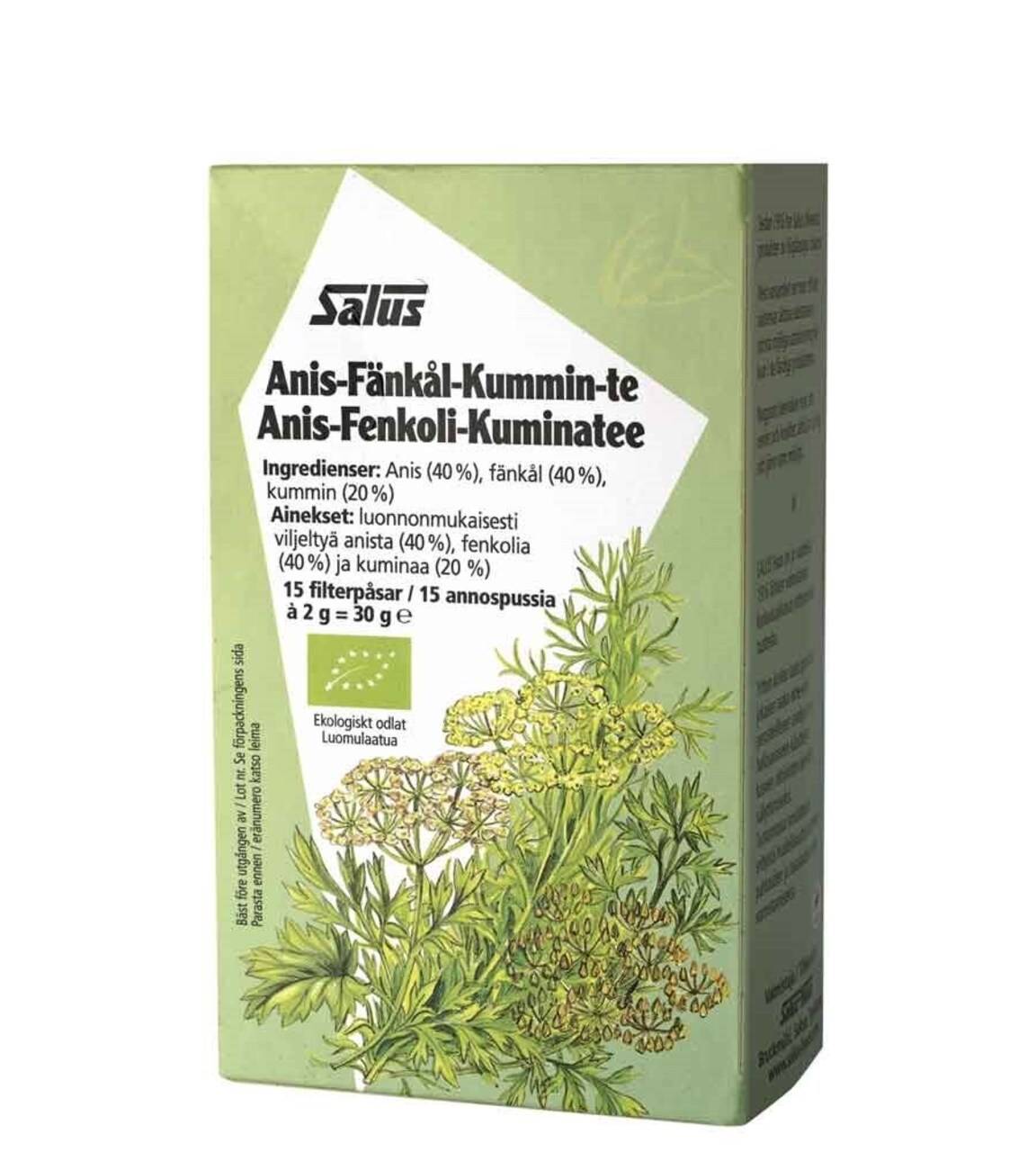 Anis-fänkål-kumminte 15 p