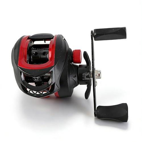 Saltwater Baitcaster Rullar, 8 Kg Bromskraft Betesrulle, Kraftfull Lättvikts Smidig Baitcaster Fiskerulle för Saltvatten Sötvatten (Vänster hand)