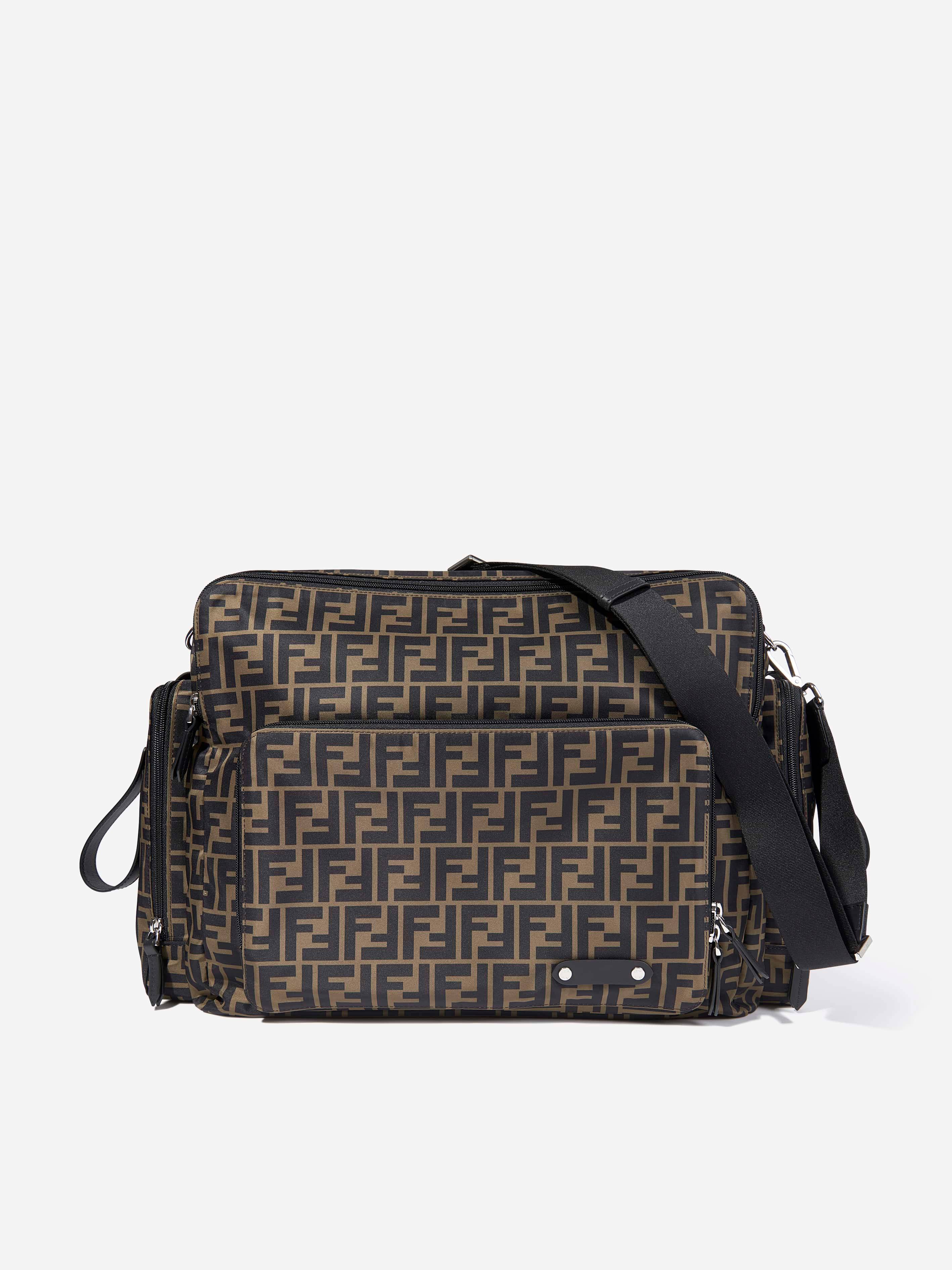 Fendi Baby FF Logo Changing Bag in Brown - Multicoloured / One size