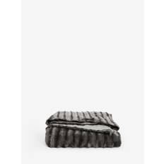 Next Grey Faux Fur Weighted Blanket