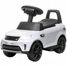 Elbil för Barn Land Rover Kör-/Pushläge 3 km/h med Strålkastare, Vit