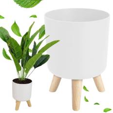 Hvid Blomsterpotte 28 cm høj Elegant og Stabil Planteholder