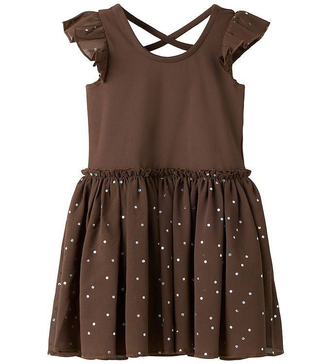 Name It Sport Gymnastikdräkt - NmfTulle - Chocolate Martini - Name It - 2 år (92) - Gymnastikkläder