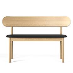 Decotique Elephant Bænk Oak / Black Leather - Bænke Eg Sort Læder - 13003140+13003150