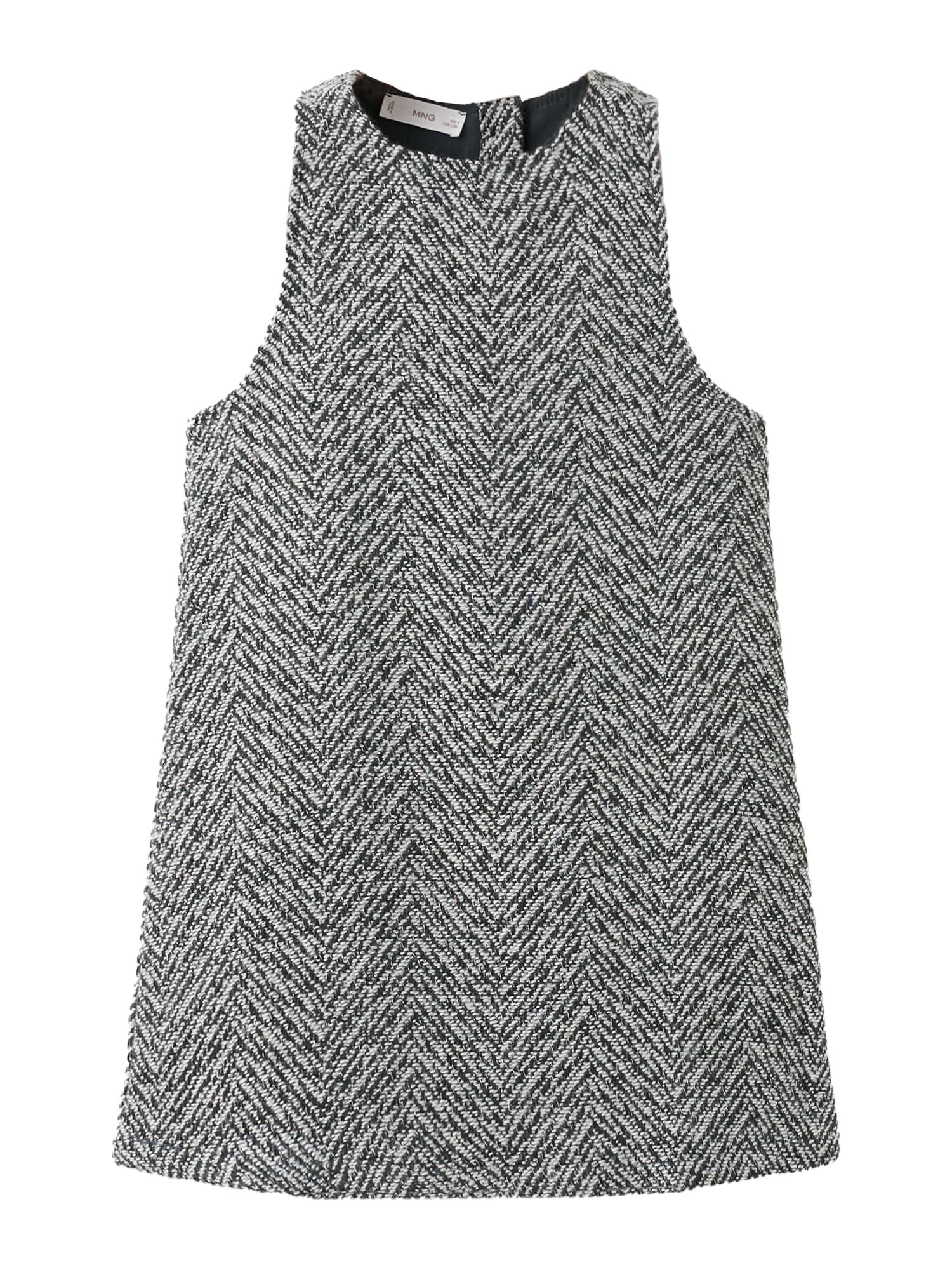 MANGO KIDS Kjole 'ROSA'  sort / hvid