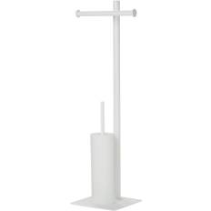 Tube- Toiletpapir / WC Børste holder - Hvid
