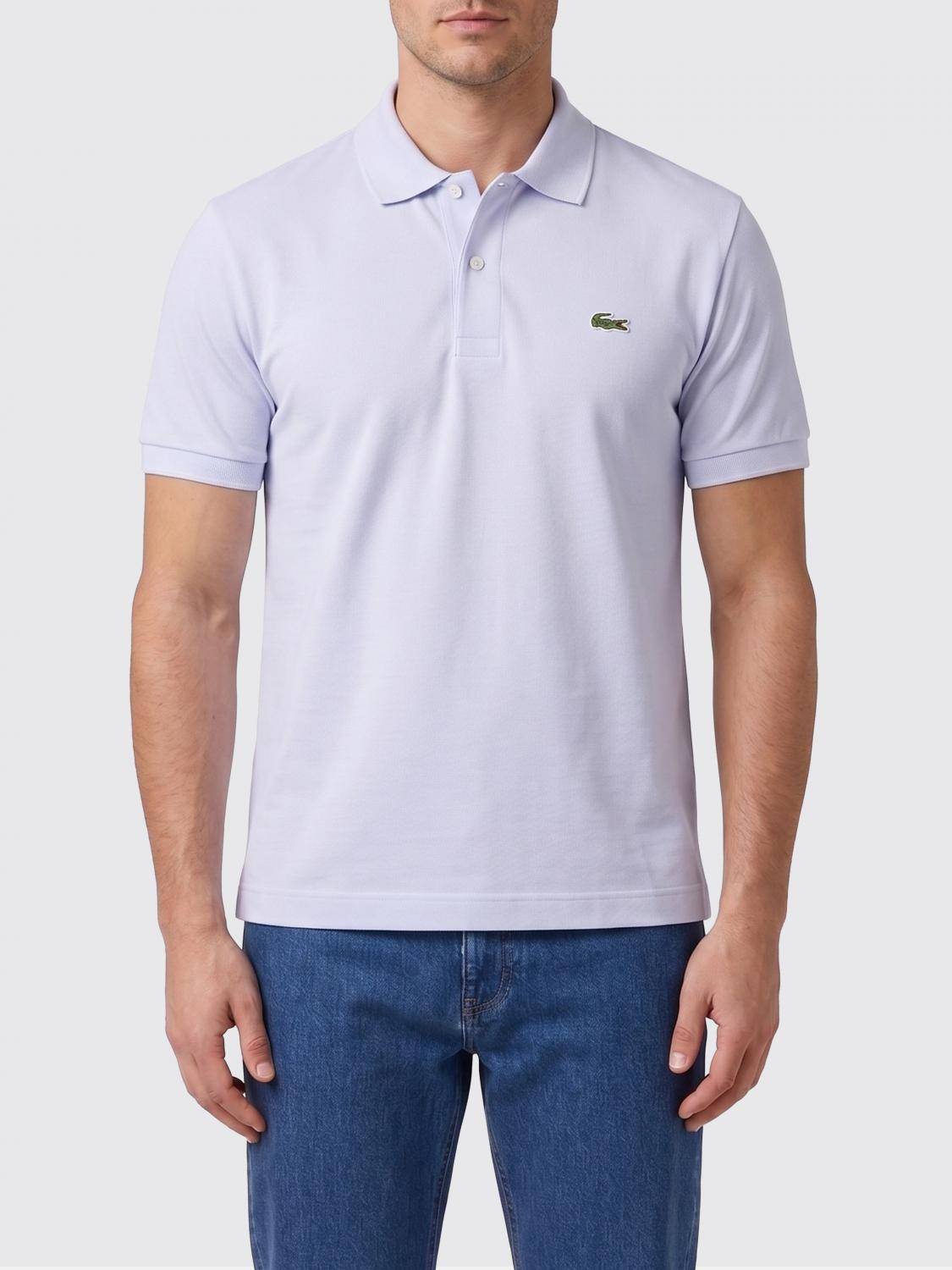 LACOSTE Polo Shirt Men color Gnawed Blue - 3