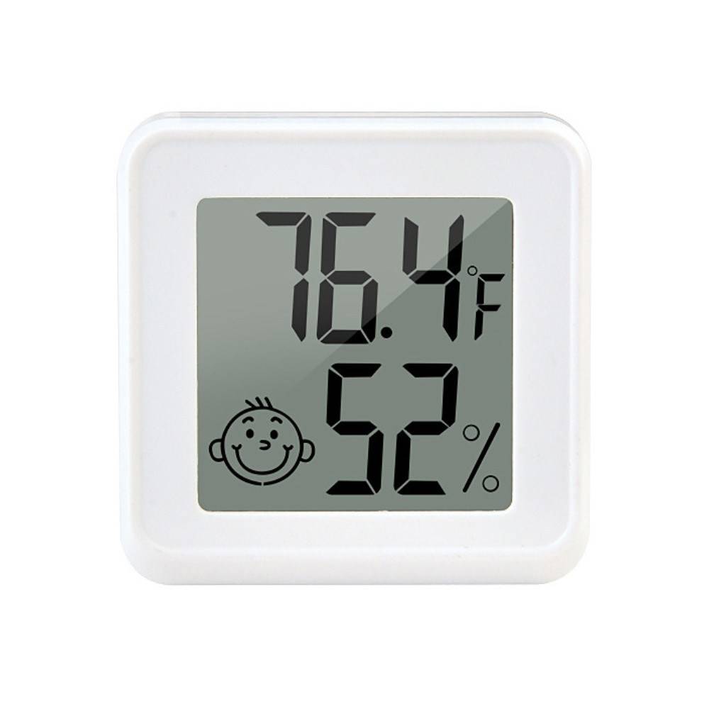 Digital inomhus termometer och hygrometer - Vit