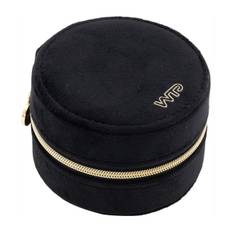 World of Treasured Pieces Bermuda velour smykkeskrin (SORT (100))