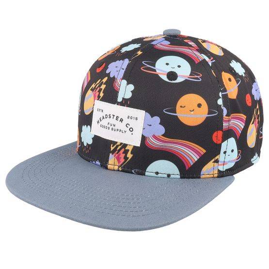 Headster - Svart snapback Keps - Kids Another Planet Black Snapback @ Hatstore
