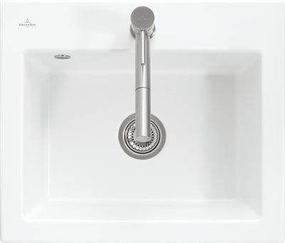Villeroy & Boch Subway Porcelæn køkkenvask til nedfældning - 60 x 51 cm - med hanehul