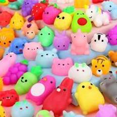 Random Assortment Of Cartoon Cute Dango/Mochi Squeeze Toys, Mini Stress Relief Toys