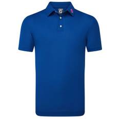 FootJoy Stretch Pique Solid Golf Polo Shirt - Deep Blue