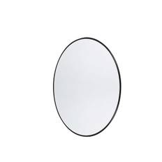 Wall Mirror Around Copenhagen S - Black - Iron - D: 1.5 Ø: 80 cm