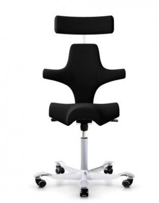HÅG Capisco 8107 Ergonomisk kontorsstol med nackstöd (Röd, Standard 200mm, Nej)