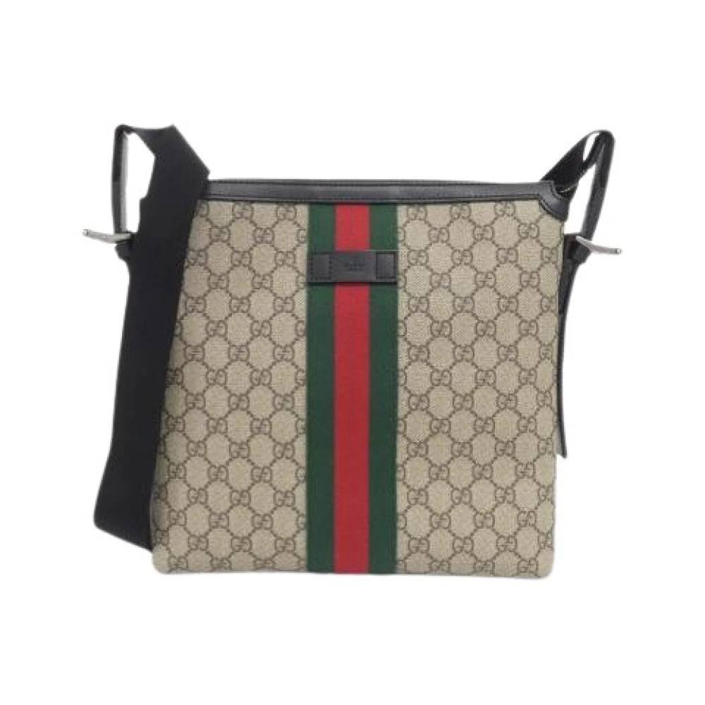 Gucci Vintage Pre-owned GG Supreme Canvas Skuldertaske - Vintage - unisex - Beige - ONE SIZE - Uld