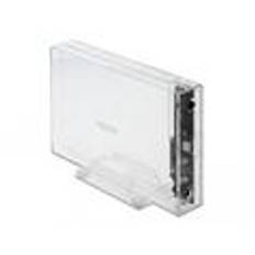 DELOCK External Enclosure for 3.5 SATA HDD with USB Type-C female transparent - tool free