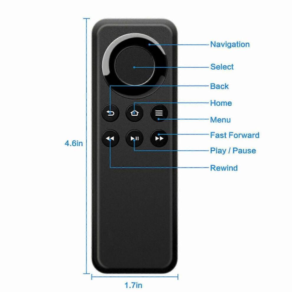 CV98LM til Amazon Firestick Fire TV-boks Bluetooth-fjernbetjening