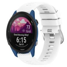 Garmin Forerunner 255S Urrem i silikone, 18mm - Hvid