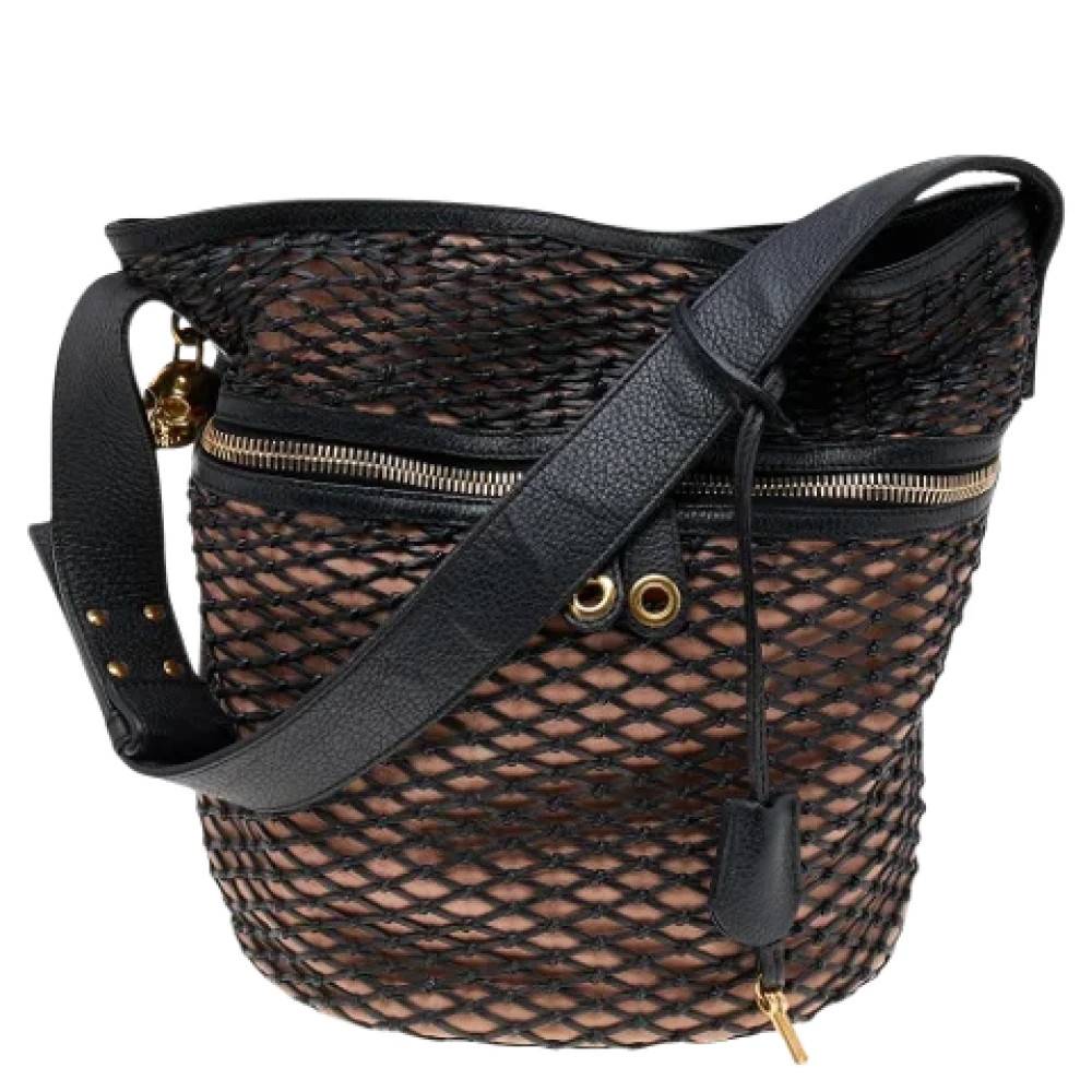 Alexander McQueen Pre-owned Pre-owned Laeder skuldertasker - Vintage - Dame - Sort - ONE SIZE - Uld