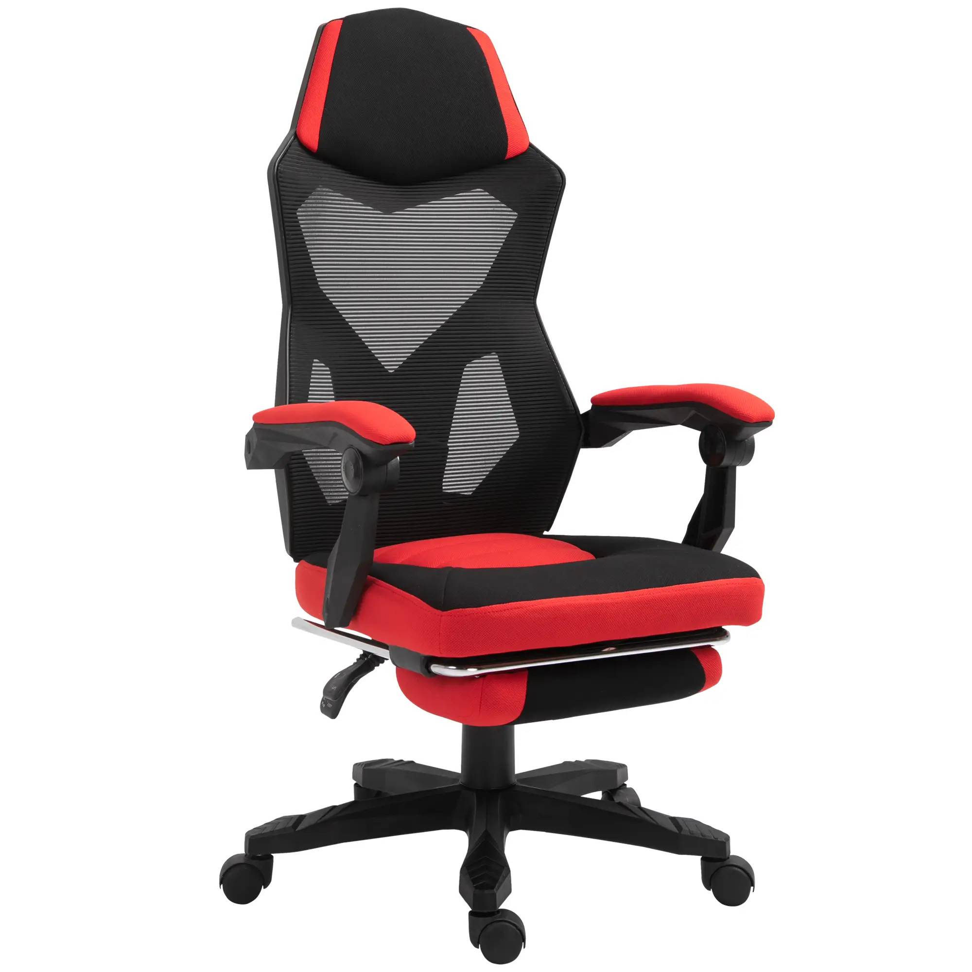 Gamingstol med fotstöd 112-122 cm