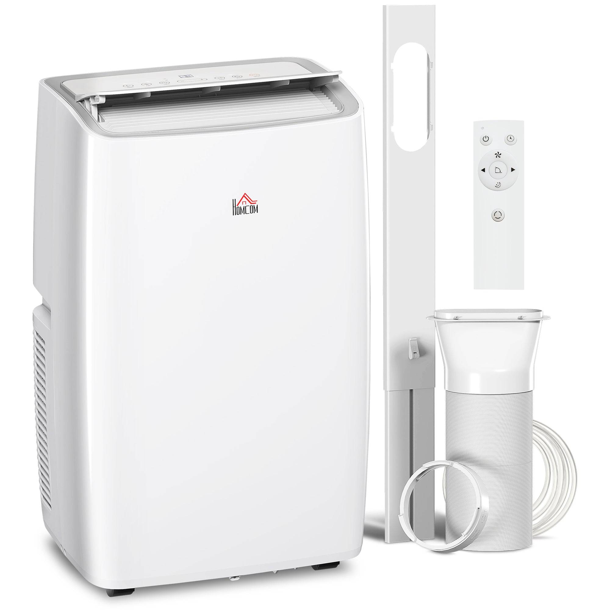 HOMCOM Portable Air Conditioner 12000 BTU BTU, 4-in-1 Air Conditioning Unit, Dehumidifier, Cooling, Fan, Child Lock, 35 m²
