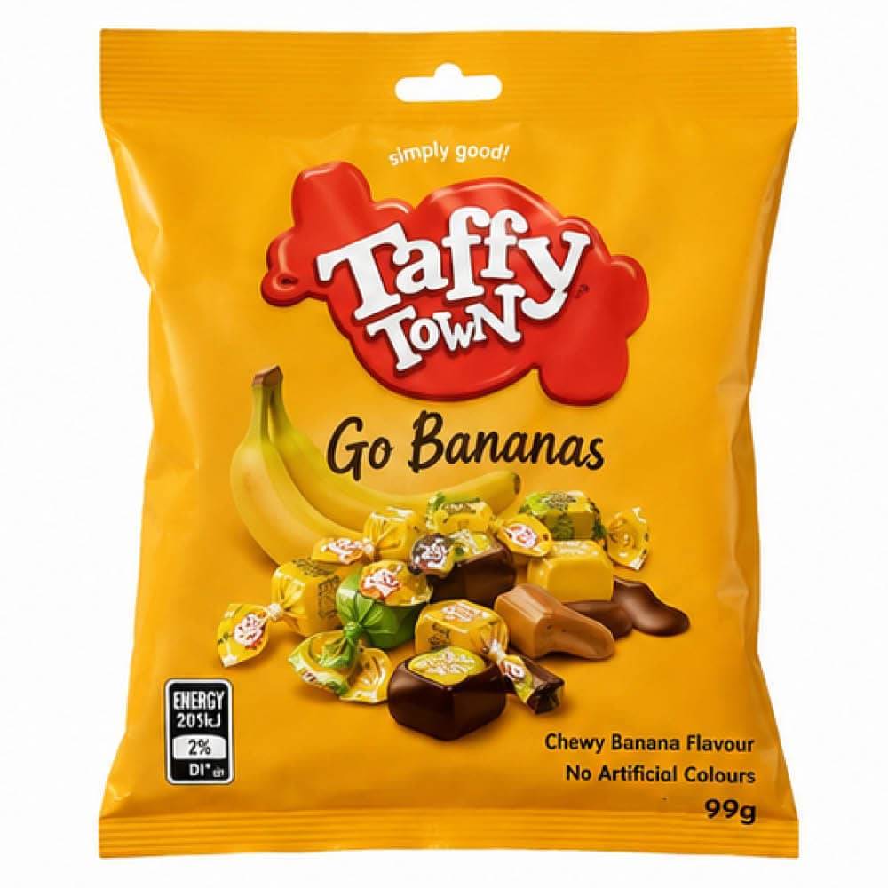 Salt Water Taffy - Taffy Town - Go Bananas 99g