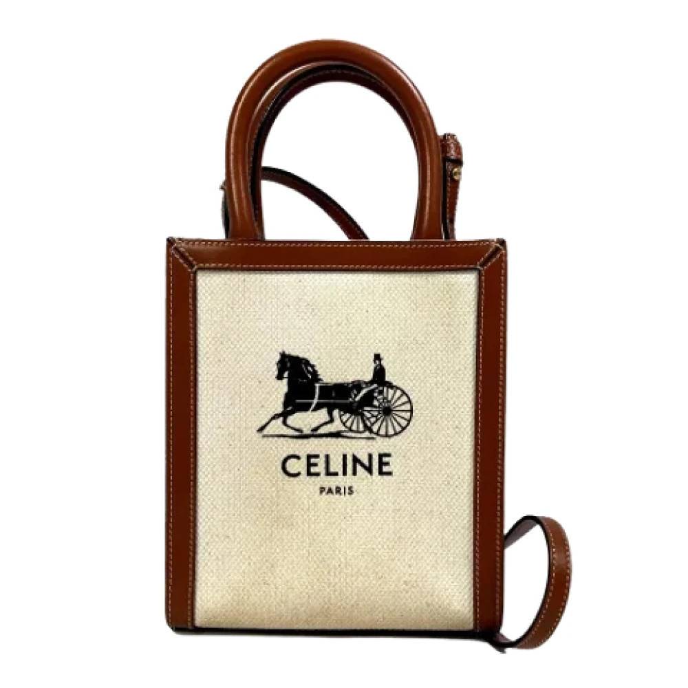 Celine Vintage Pre-owned Canvas celine-tasker - Vintage - Dame - Beige - ONE SIZE - Uld