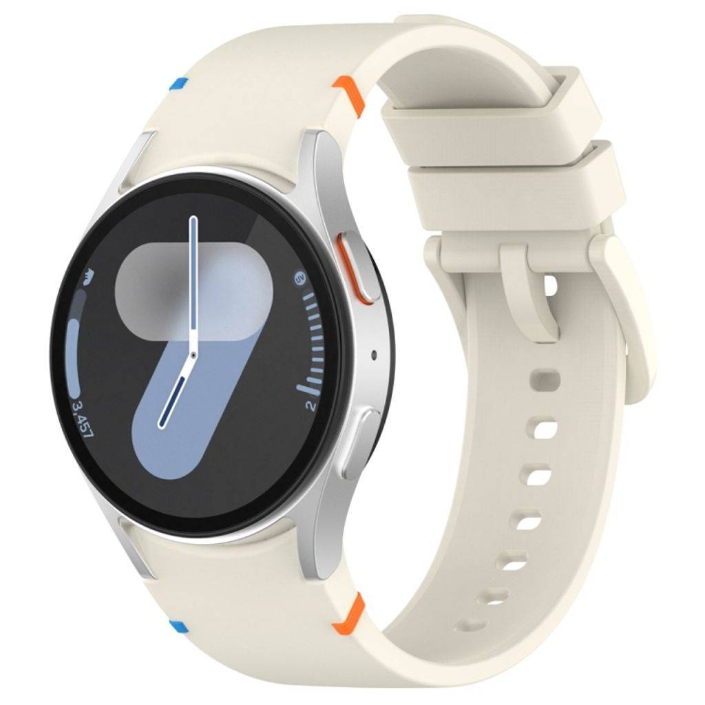 Samsung Galaxy Watch7 Klockarmband Silikon – Vit