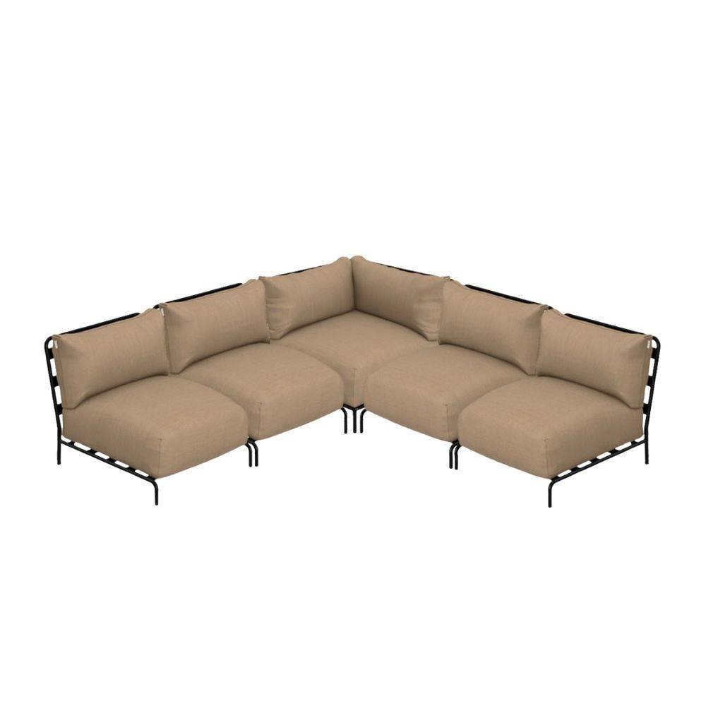 TRIMM Copenhagen Brick 5-Seater Sofa Taupe