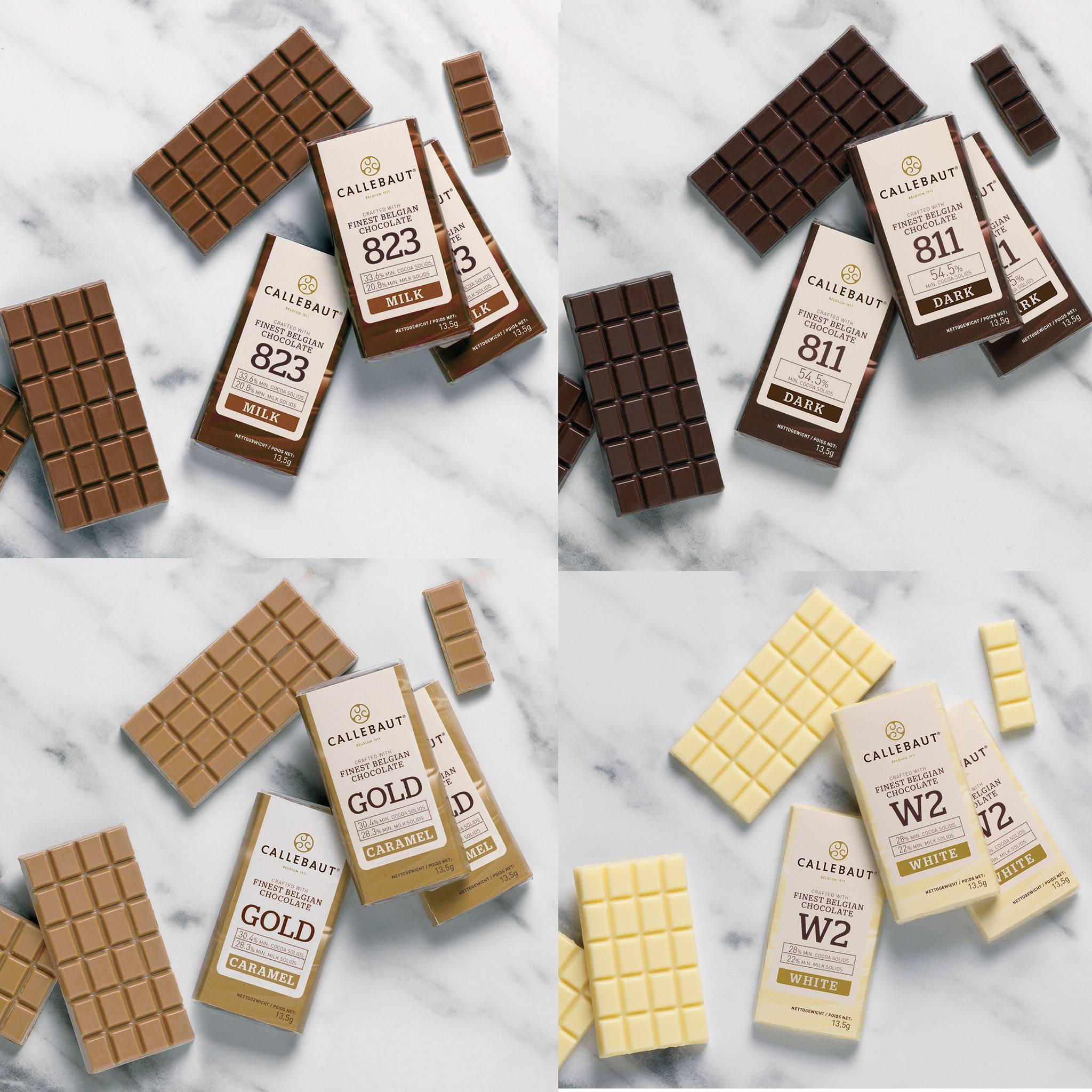 Callebaut Taster Pack - 4 populära chokladprodukter