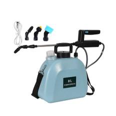Electric Gardening Watering Device Flowers Water Spraying Machine 320-560mm Telescopic Rod Length 8L blå