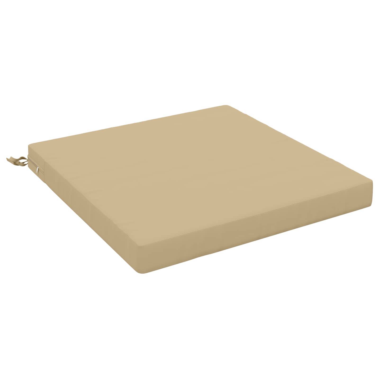 vidaXL 1-delad Sittdyna SOEST 100% Polyester Beige 60 x 60 x 7 cm