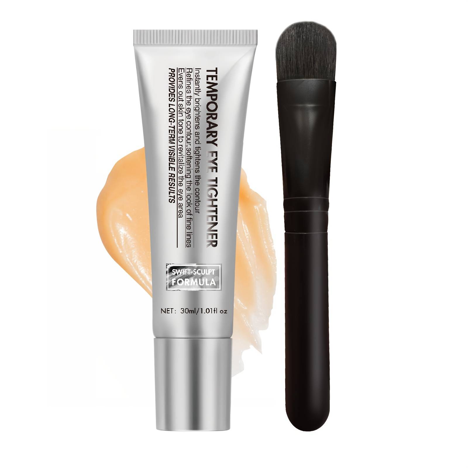 TEMU Instant Firming Eye Cream, Lifts And Tightens, Wrinkles And Around Eyes, With Collagen And Hyaluronic Acid, Light Beige, Lightweight Non-greasy – Suitable For Types
