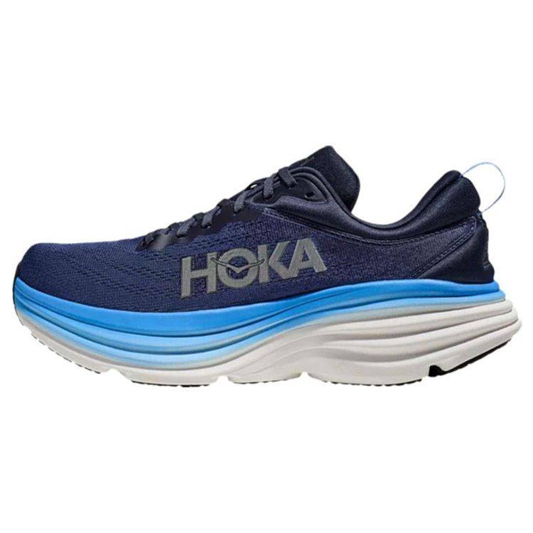 HOKA Bondi 8 Outer Space Herrsneakers Blå All-Aboard 1123202-OSAA cm gray